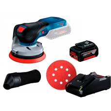 Акумуляторна ексцентрикова шліфмашина Bosch Professional GEX 18V-125, 1x4.0Ah, з/п GAL 18V-40