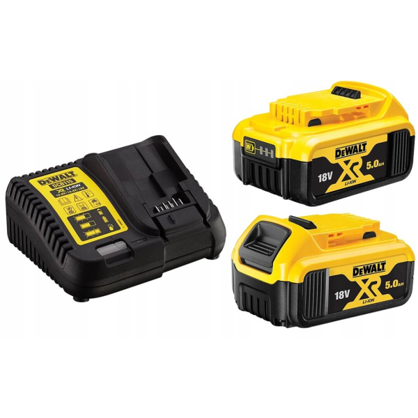 Акумуляторна ексцентрикова шліфмашина DeWalt DCW210P2, 2x5.0Ah, з/п, в кейсі