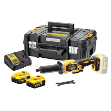 Аккумуляторная прямошлифовальная машина DeWalt DCG426P2, 2x5.0Ah, з/у, в кейсе