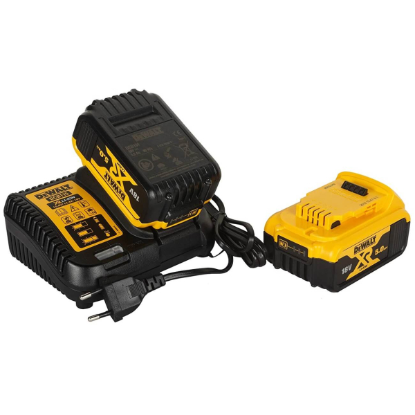 Акумуляторна прямошліфувальна машина DeWalt DCG426P2, 2x5.0Ah, з/п, в кейсі