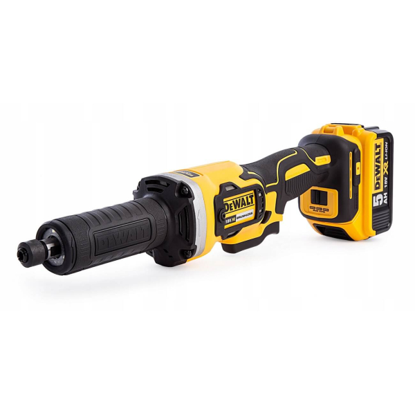 Акумуляторна прямошліфувальна машина DeWalt DCG426P2, 2x5.0Ah, з/п, в кейсі