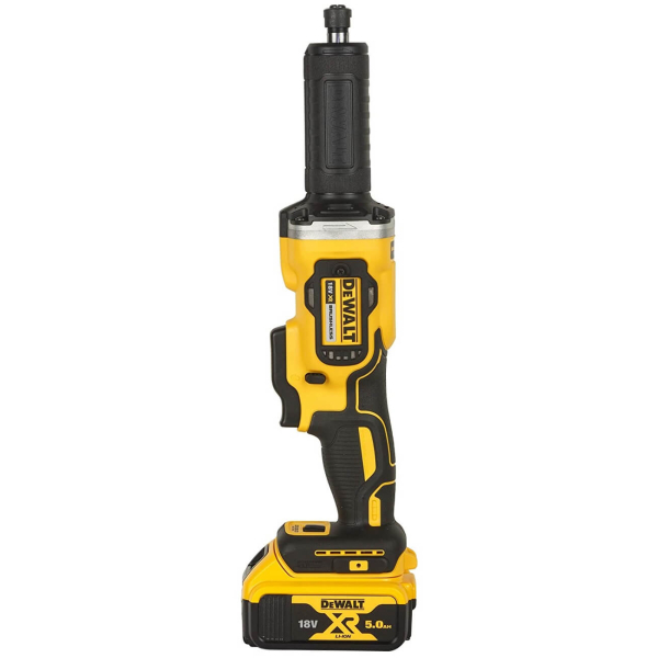 Акумуляторна прямошліфувальна машина DeWalt DCG426P2, 2x5.0Ah, з/п, в кейсі