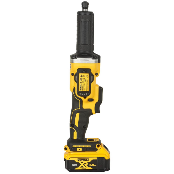 Акумуляторна прямошліфувальна машина DeWalt DCG426P2, 2x5.0Ah, з/п, в кейсі