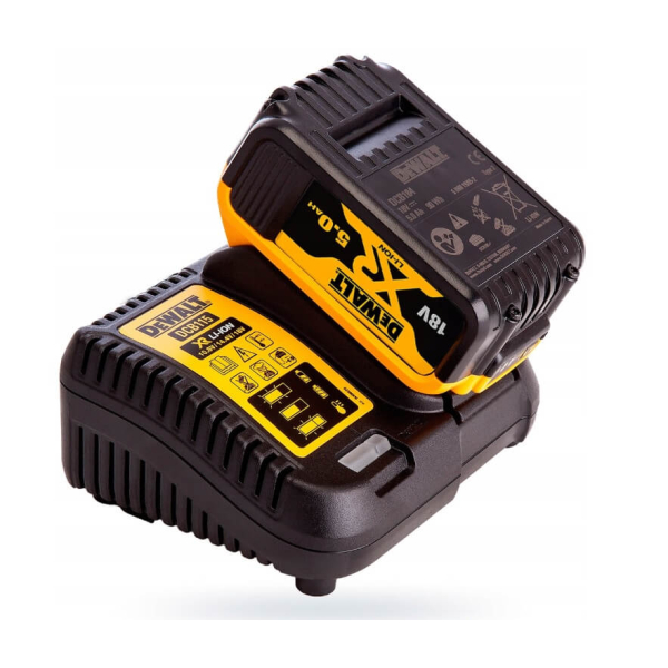 Акумуляторна вібраційна шліфмашина DeWalt DCW200P2, 2x5.0Ah, з/п, в кейсі