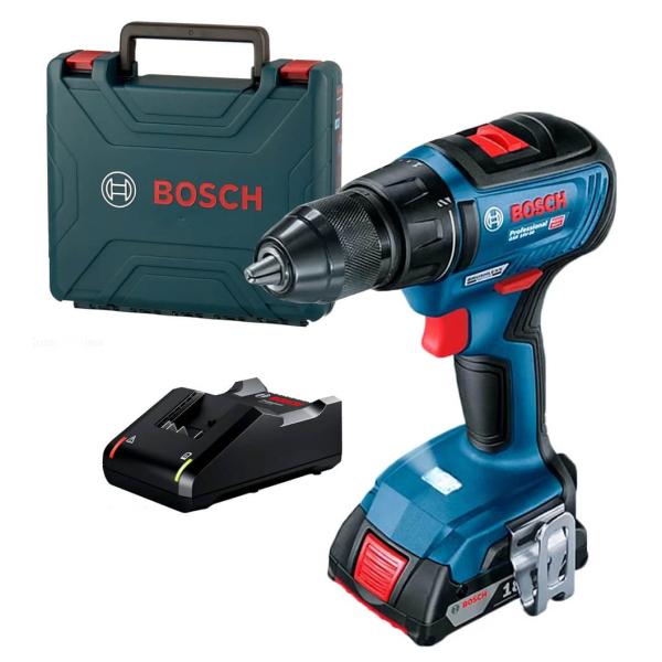 Аккумуляторный шуруповерт Bosch Professional GSR 18V-50, 1x2.0Ah, з/у GAL 18V-20, у кейсе