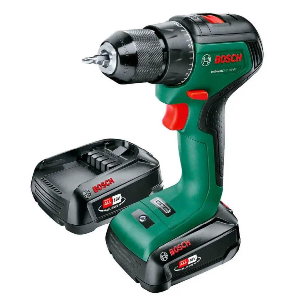 Аккумуляторный шуруповерт Bosch UniversalDrill 18V-60, 2x2.0Ah, з/у AL 18V-20, в кейсе