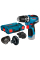 Акумуляторний шуруповерт Bosch Professional GSR 12V-35 FC, каркас, в L-Boxx 102, з 4 адаптерами