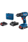 Акумуляторний ударний шуруповерт Bosch GSB 185-LI Professional, 2x2.0Ah, з/п, в кейсі