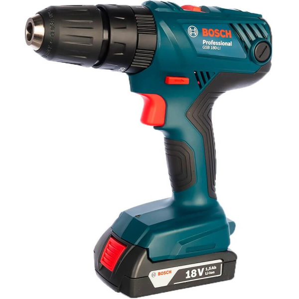 Аккумуляторный ударный шуруповерт Bosch GSB 180-LI, 1x2.0 Ah, з/у GAL 18V-20, у кейсе