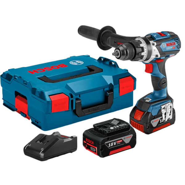 Аккумуляторная ударная дрель-шуруповерт Bosch Professional GSB 18V-110 C, 2x5.0Ah, з/у GAL 18V-40, в L-Boxx 136