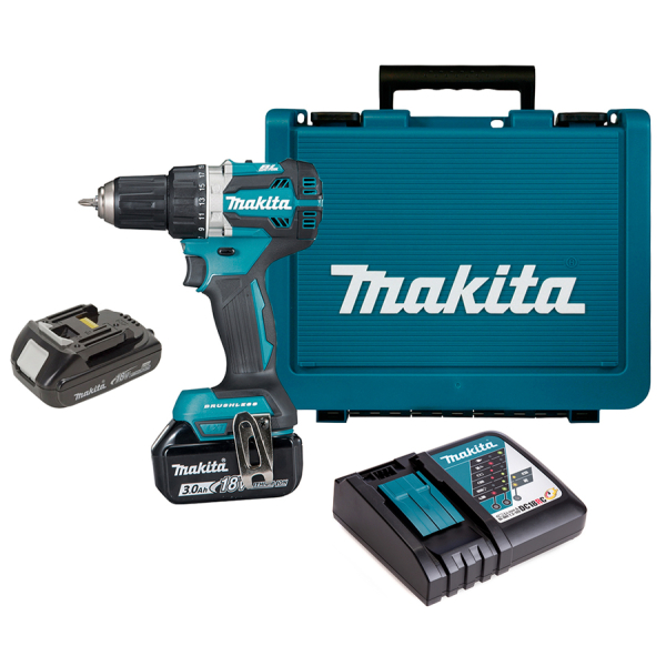Акумуляторний шуруповерт Makita DDF484RX4, 1x1.5Ah, 1x3.0Ah, з/п, кейс