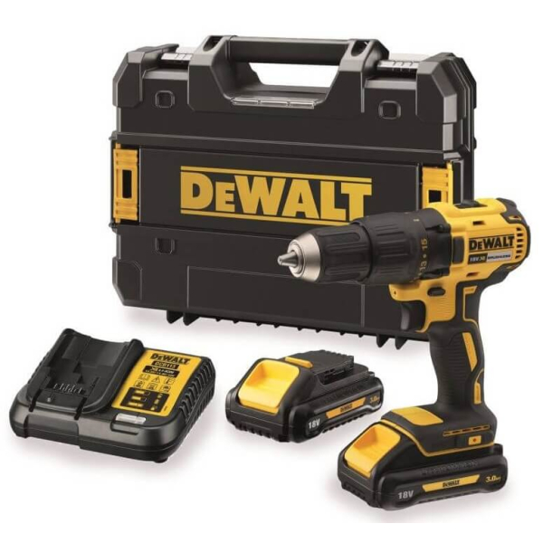 Аккумуляторный шуруповерт DeWalt DCD777L2T, 2x3.0Ah, з/у, у кейсі TSTAK