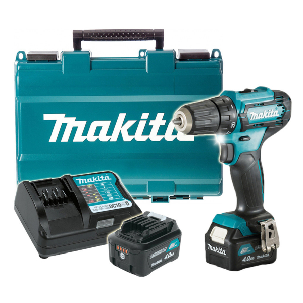 Аккумуляторный шуруповерт Makita DF333DWME, 2x4.0Ah, з/у, кейс