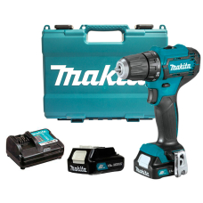 Аккумуляторный шуруповерт Makita DF333DWYE, 2x1.5Ah, з/у, кейс