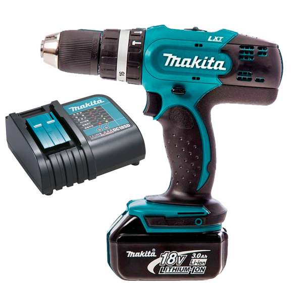 Аккумуляторная ударная шуруповерт Makita DHP453SFX8, 1x3.0Ah, з/у DC18SD