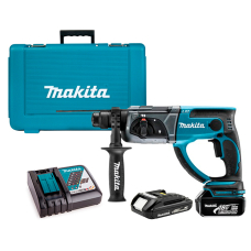 Аккумуляторный перфоратор Makita DHR202RX4, 1x1.5Ah, 1x3.0Ah, з/у, кейс