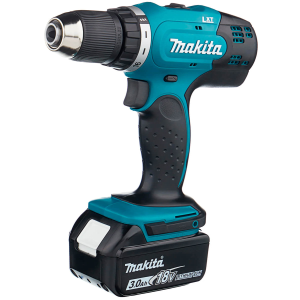 Аккумуляторный шуруповерт Makita DDF453RFE, 2x18 V 3.0Ah, з/у, в кейсе