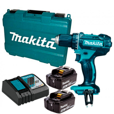 Аккумуляторный шуруповерт Makita DDF482RFE, 2x3.0Ah, з/у, кейс