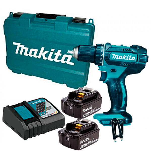 Акумуляторний шуруповерт Makita DDF482RFE, 2x3.0Ah, з/п, кейс