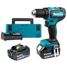 Аккумуляторный шуруповерт Makita DDF485SFJ, 2x3.0 Ah, з/у DC18SD, в кейсе Makpac