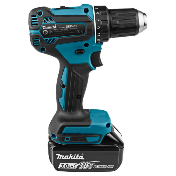 Акумуляторний шуруповерт Makita DDF485RFJ, 2x3.0 Ah, DC18RC, кейс Makpac