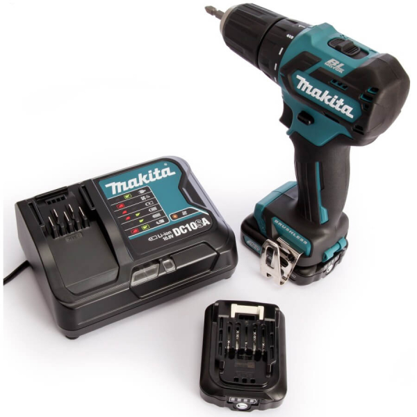 Аккумуляторный шуруповерт Makita DF332DSAE, 2x2.0 Ah, DC10SB, кейс