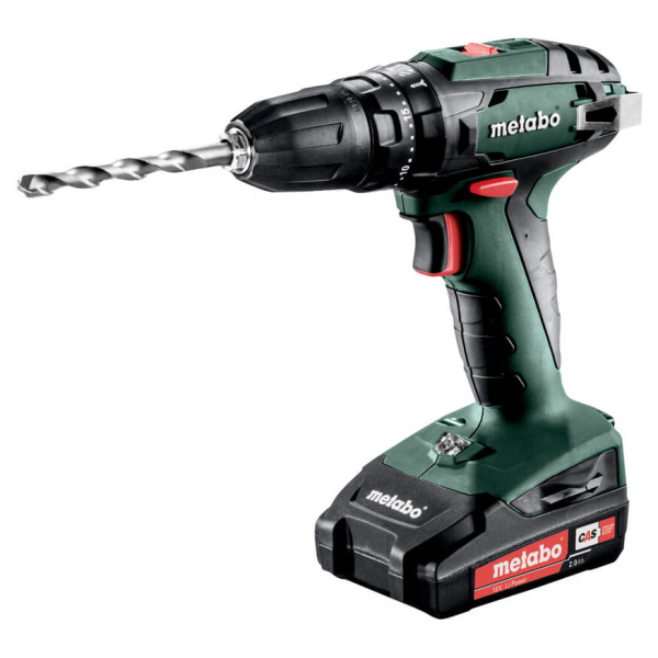 Акумуляторний ударний шуруповерт Metabo SB 18, 2x2.0 Ah, SC 36, кейс MetaBox