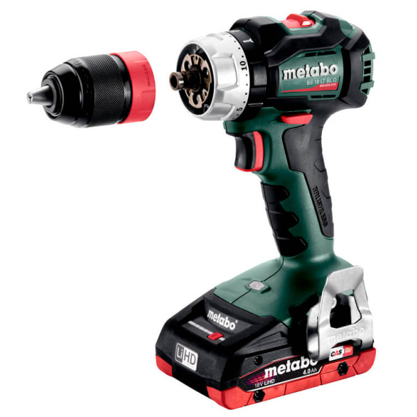 Аккумуляторный шуруповерт Metabo BS 18 LT BL Q, 2x4.0 Ah LiHD, ASC 55, MetaBox