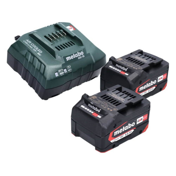 Акумуляторний ударний дриль-шуруповерт Metabo SB 18 LTX BL I, 2x4.0Ah, з/п ASC 55 AIR, в metaBOX 145 L 