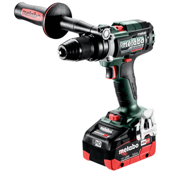 Аккумуляторная дрель-шуруповерт Metabo BS 18 LTX-3 BL I Metal, 2xLiHD 18V 5.5 Ah, з/у ASC 145, в MetaBox 145 L