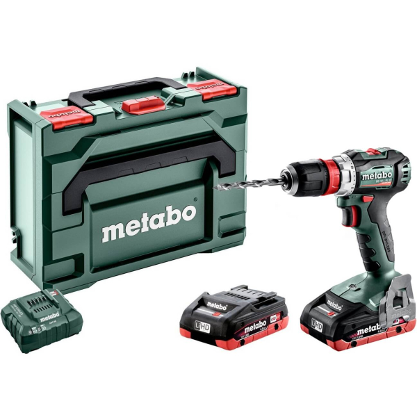 Акумуляторний шуруповерт Metabo BS 18 L BL Q, 2xLiHD 4.0 Ah, з/п ASC 55, в MetaBox 145
