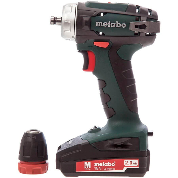 Акумуляторний шуруповерт Metabo BS 18 Quick, 2х2.0Аh, з/п, кейс Mobile Workshop