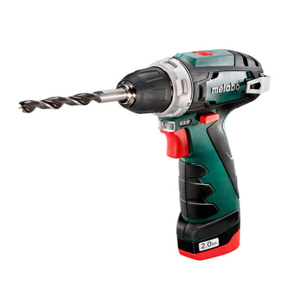 Аккумуляторный шуруповерт Metabo PowerMaxx BS Basic SET, 12V 2x2.0 Аh, LC 24, Mobile Workshop