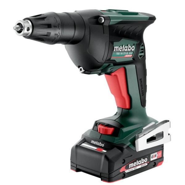 Акумуляторний шуруповерт Metabo TBS 18 LTX BL 5000, 2x2.0Ah, з/п, у кейсі