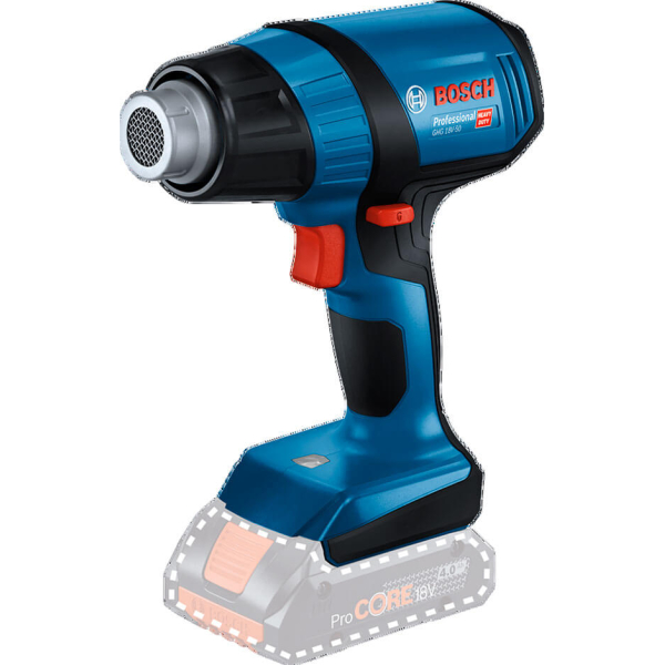 Аккумуляторный технический фен Bosch Professional GHG 18V-40, каркас