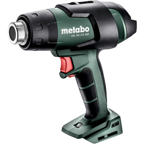 Акумуляторний технічний фен Metabo HG 18 LTX 500, каркас, у кейсі metaBOX 145 L