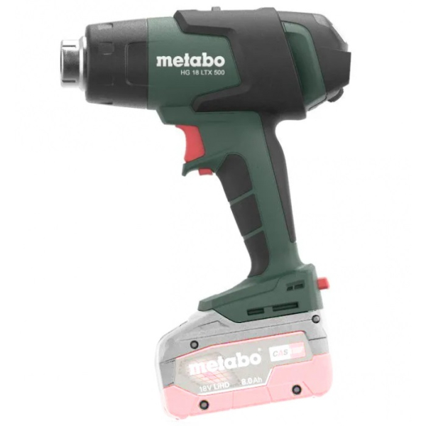 Акумуляторний технічний фен Metabo HG 18 LTX 500, каркас, у кейсі metaBOX 145 L