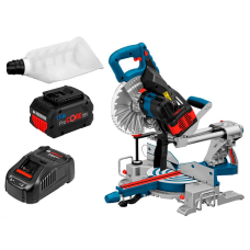 Акумуляторна торцювальна пила Bosch Professional GCM 18V-216, 1xProCore18V 8.0Ah, пиляльним диском по дереву, пилозбірником