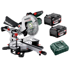 Аккумуляторная торцовочная пила Metabo KGS 18 LTX BL 254, 2x5.2Ah, з/у