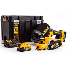 Аккумуляторный рубанок DeWALT DCP580P2, 2x5.0Ah, з/у, в кейсе