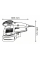 Эксцентриковая шлифмашина Bosch Professional GEX 34-125 с адаптером для пылесоса шлифлистом по дереву С470