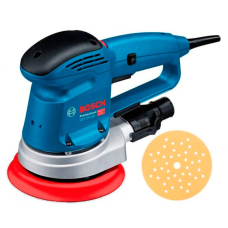 Эксцентриковая шлифмашина Bosch Professional GEX 34-150 с адаптером для пылесоса, шлифтарелкой и шлифлистом С470