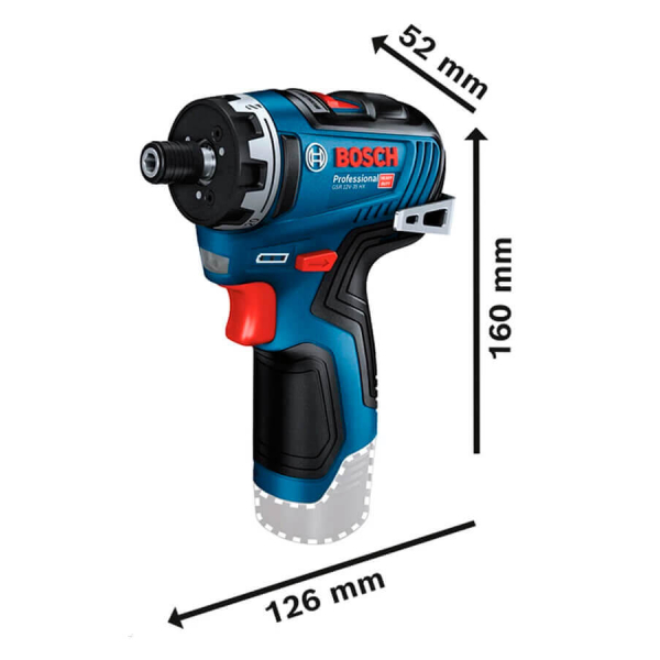 Акумуляторний шуруповерт Bosch Professional GSR 12V-35 HX, 2xGBA 12V 3 Ah, з/п GAL 12V-40
