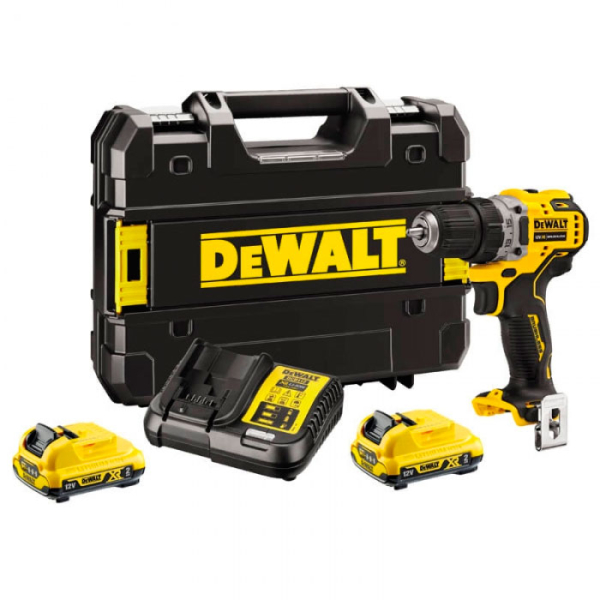 Акумуляторний шуруповерт DeWALT DCD701D2, 2x2.0 Ah, з/п, кейс TSTAK