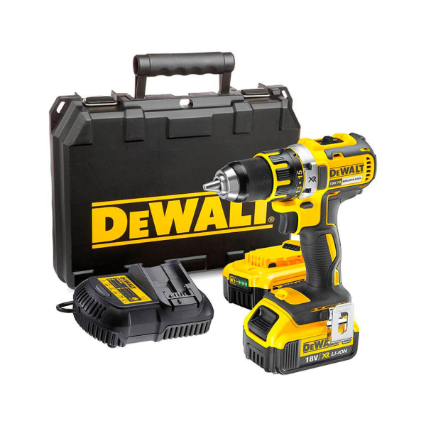 Аккумуляторный шуруповерт DeWALT DCD790M2, 2xLi-Ion XR 4.0 Ah, з/у, кейс