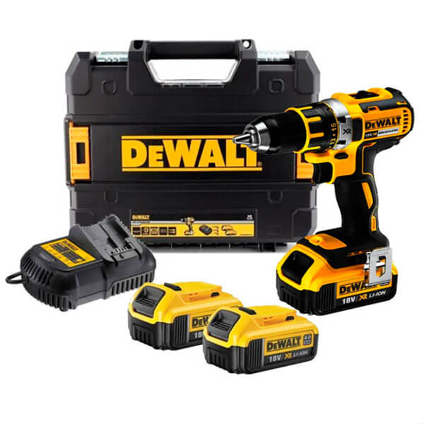 Акумуляторний шуруповерт DeWALT DCD790M3, 3xLi-Ion XR 4.0 Ah, з/п, кейс