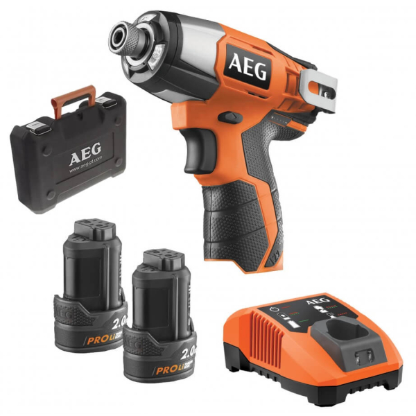 Аккумуляторный импульсный винтоверт AEG BSS 12 С LI-202C, 2x2.0 Ah, з/у LL1240, в кейсе