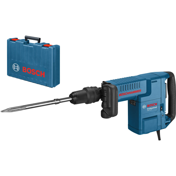 Відбійний молоток Bosch Professional GSH 11 E в чемодані з пікоподібним зубилом