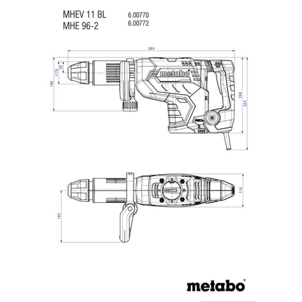 Відбійний молоток Metabo MHEV 11 BL