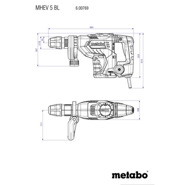 Відбійний молоток Metabo MHEV 5 BL